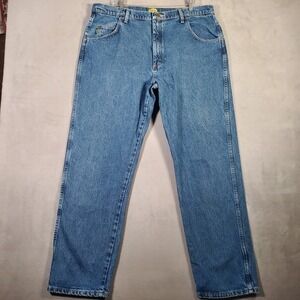 Cabelas Jeans Mens 40x32 Blue Roughneck Relaxed‎ Heavy Workwear Outdoor Hunting